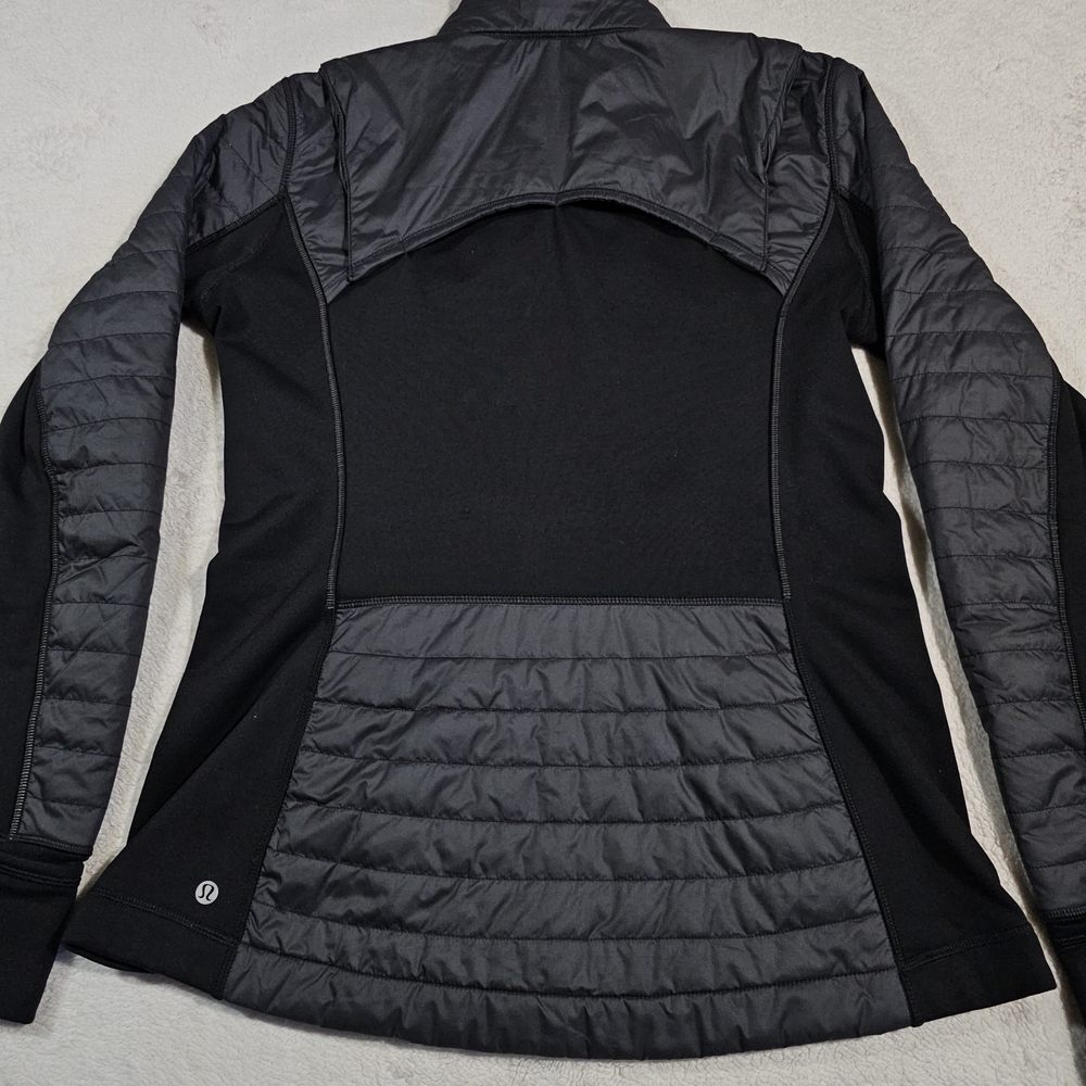 LULULEMON FIRST MILE QUILTED RUNNING Jacket Black Womens Size 10. - Picture 9 of 13